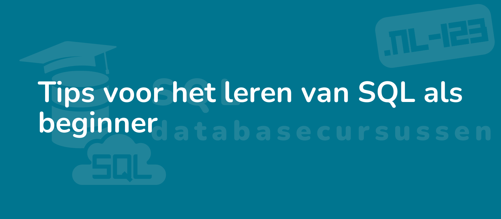 a visually appealing image featuring a beginner friendly sql learning guide with clear instructions and a simple layout